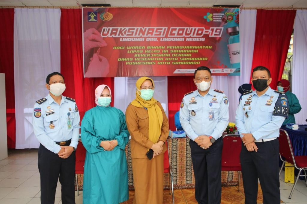 Wujud Kepedulian Terhadap WBP, Lapas IIA Samarinda Laksanakan Vaksin