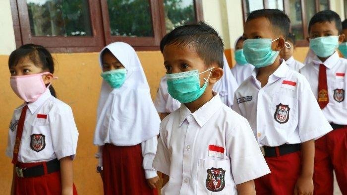 Sekolah di Bontang Tetap Wajibkan Masker