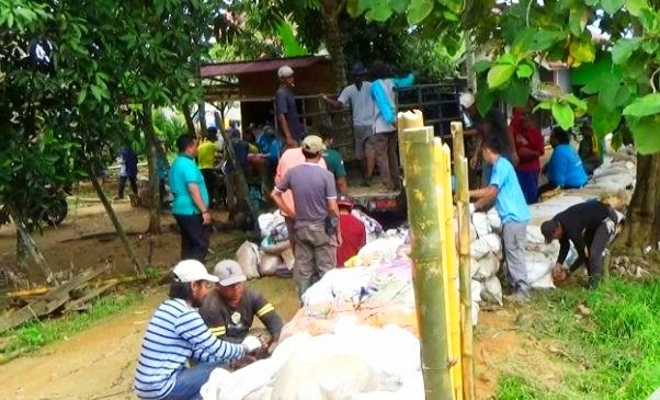 Jadi Perhatian Serius, Warga Terpaksa Bangun Tanggul Secara Swadaya