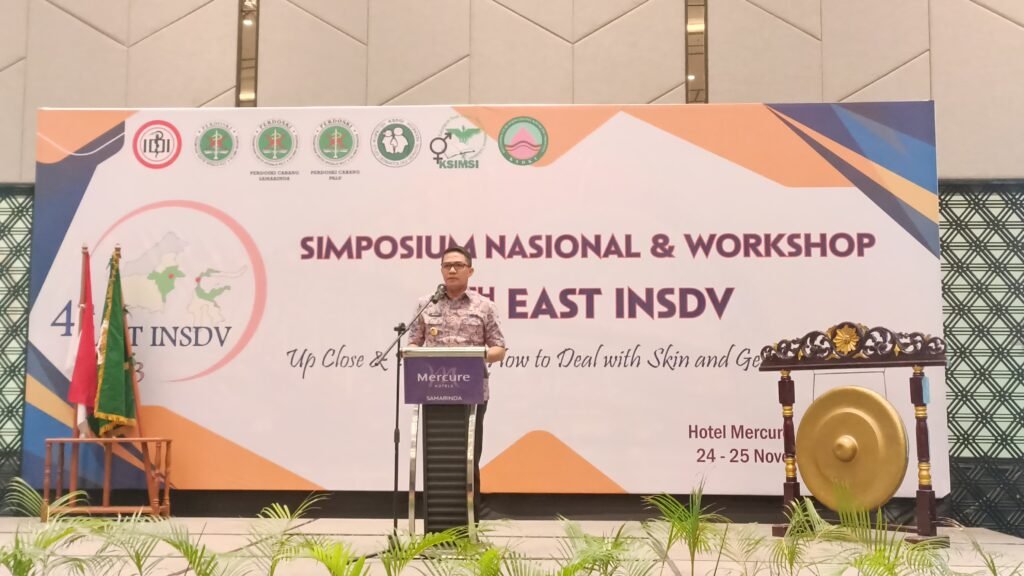 Pengurus Cabang Perhimpunan Dokter Spesialis Kulit dan Kelamin Indonesia (PC Perdoski) Kota Samarinda, Kalimantan Timur, menyelenggarakan Simposium Nasional dan Workshop 4th East INSDV Perdoski 2023.