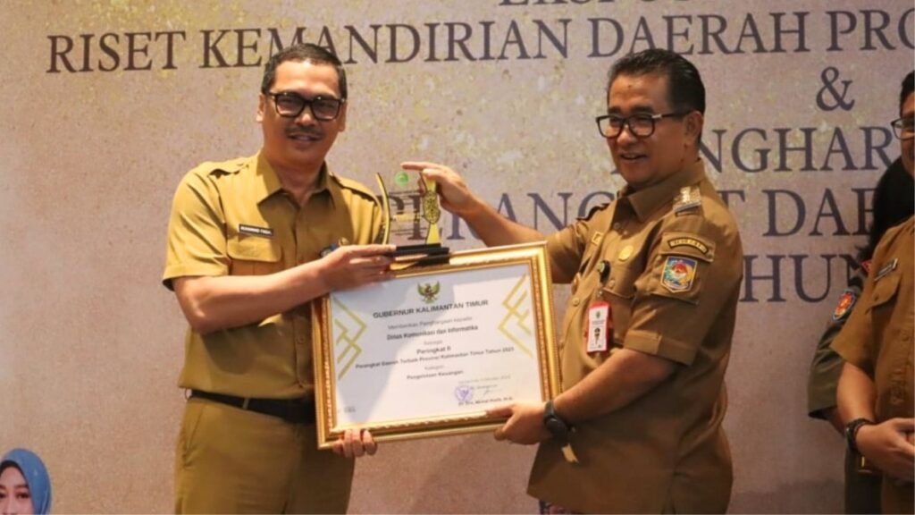 Pemerintah Provinsi (Pemprov) Kalimantan Timur (Kaltim) melalui Badan Penelitian dan Pengembangan Daerah (Balitbangda), Badan Riset dan Inovasi Daerah (BRIDA) Provinsi Kaltim memberikan penghargaan Perangkat Daerah Terbaik tahun 2023.