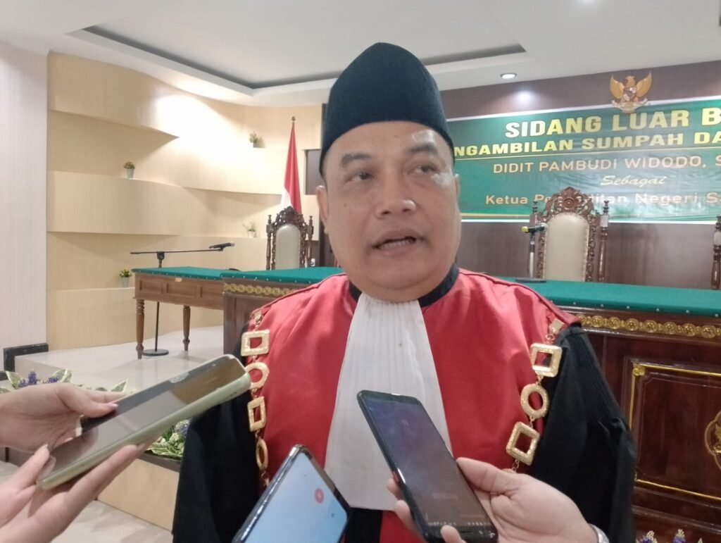 Setelah resmi dilantik sebagai Ketua Pengadilan Negeri (PN) Samarinda Kelas IA, Didit Pambudi Widodo menyatakan kesiapannya untuk menegakkan keadilan di Kota Tepian.