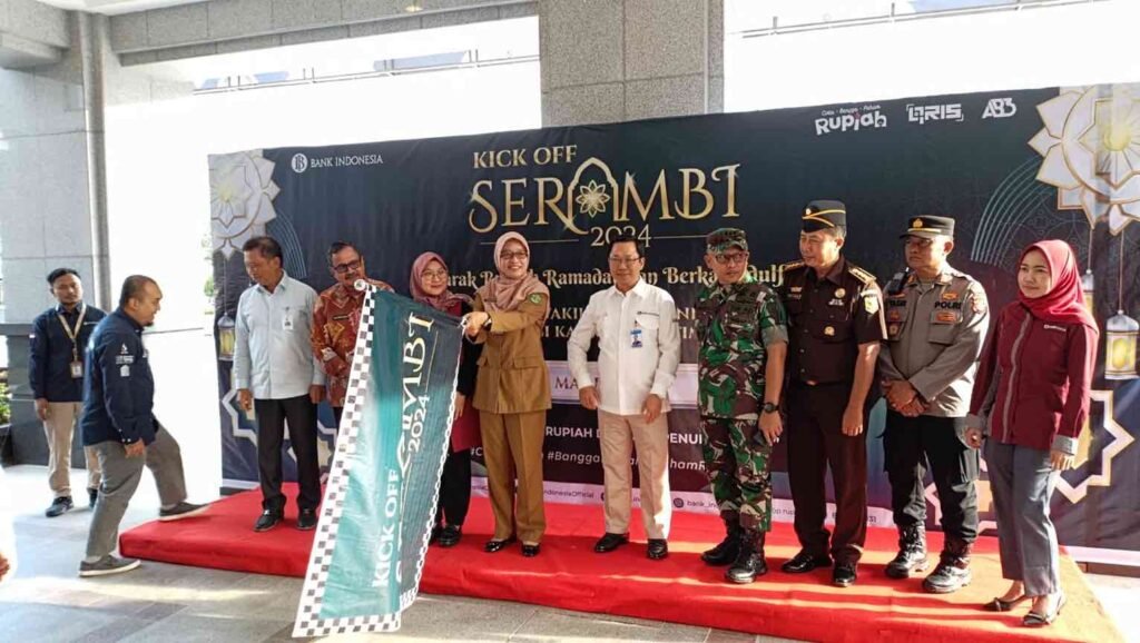 Bank Indonesia Perwakilan Provinsi Kalimantan Timur (Kaltim) Kick Off Semarak Rupiah Ramadan dan Idul Fitri (Serambi) tahun 2024, Senin (18/3/2024).