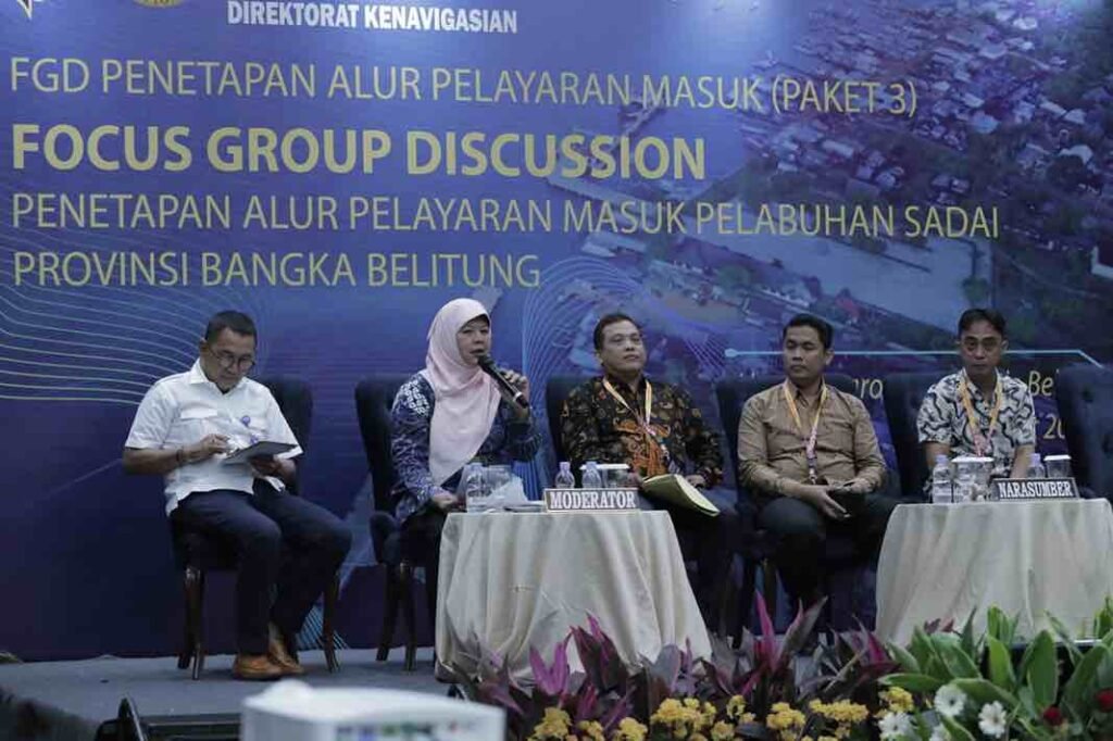 Kemenhub Segera Tetapkan Alur Pelayaran Masuk Pelabuhan Sadai Bangka Belitung