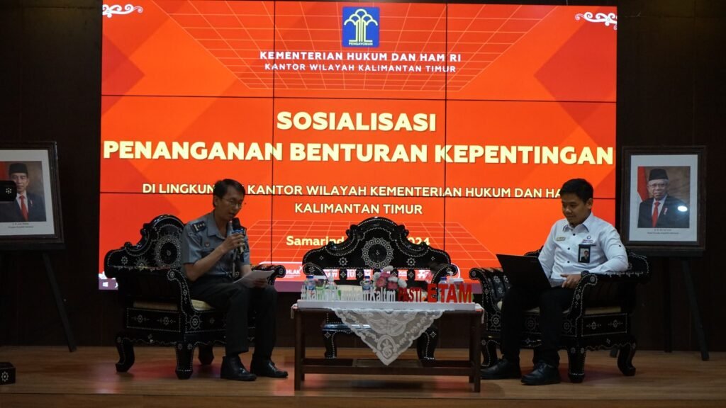 Kanwil Kemenkumham Kaltim Internalisasikan Nilai PASTI  Cegah Benturan Kepentingan