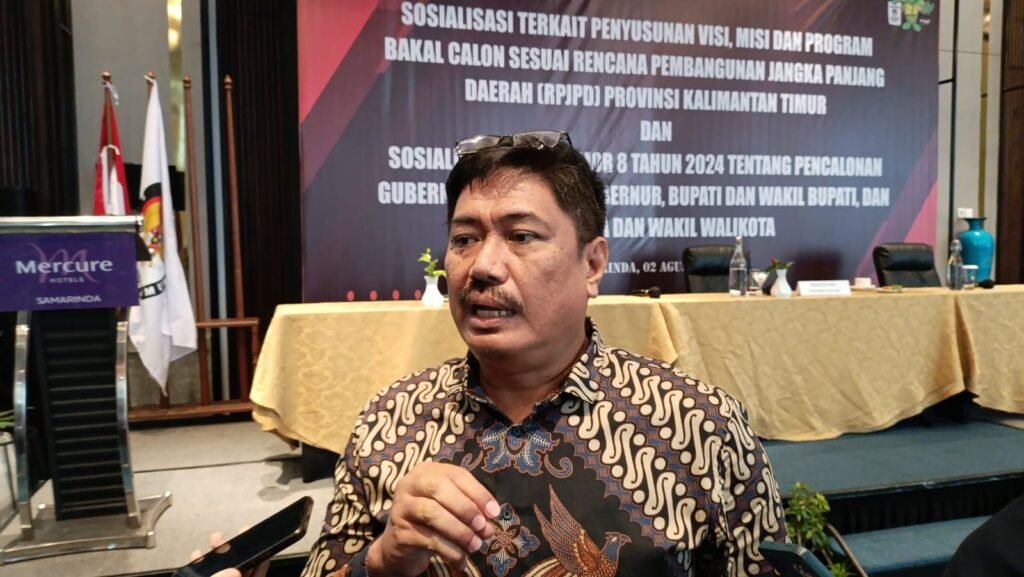 Divisi Teknis dan Penyelenggaraan Pemilu Komisi Pemilihan Umum (KPU) Kalimantan Timur (Kaltim), Suardi, menjelaskan pentingnya visi, misi dan program pasangan calon (Paslon) untuk mengacu pada rencana pembangunan jangka panjang daerah (RPJPD).