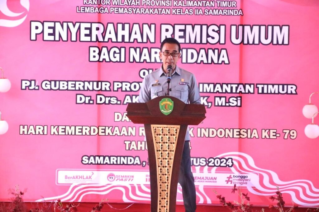 9.597 Narapidana Kaltimtara Terima Remisi di Momen HUT Kemerdekaan RI ke-79 Sebanyak 9.597 narapidana di wilayah Kalimantan Timur dan Kalimantan Utara (Kaltimtara) mendapatkan remisi khusus dalam rangka memperingati Hari Ulang Tahun (HUT) ke-79 Kemerdekaan Republik Indonesia.
