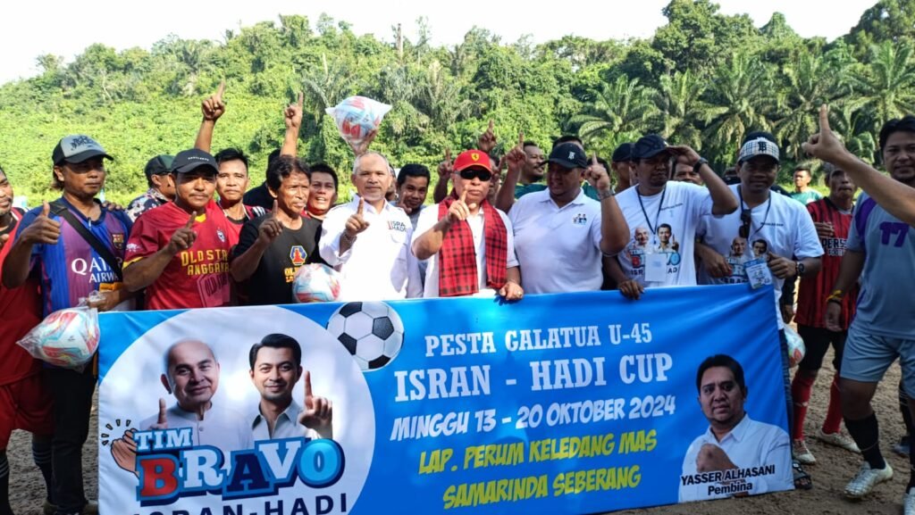 Kampanye Tatap Muka Isran-Hadi Dimeriahkan Turnamen Galatua U-45 di Samarinda Seberang