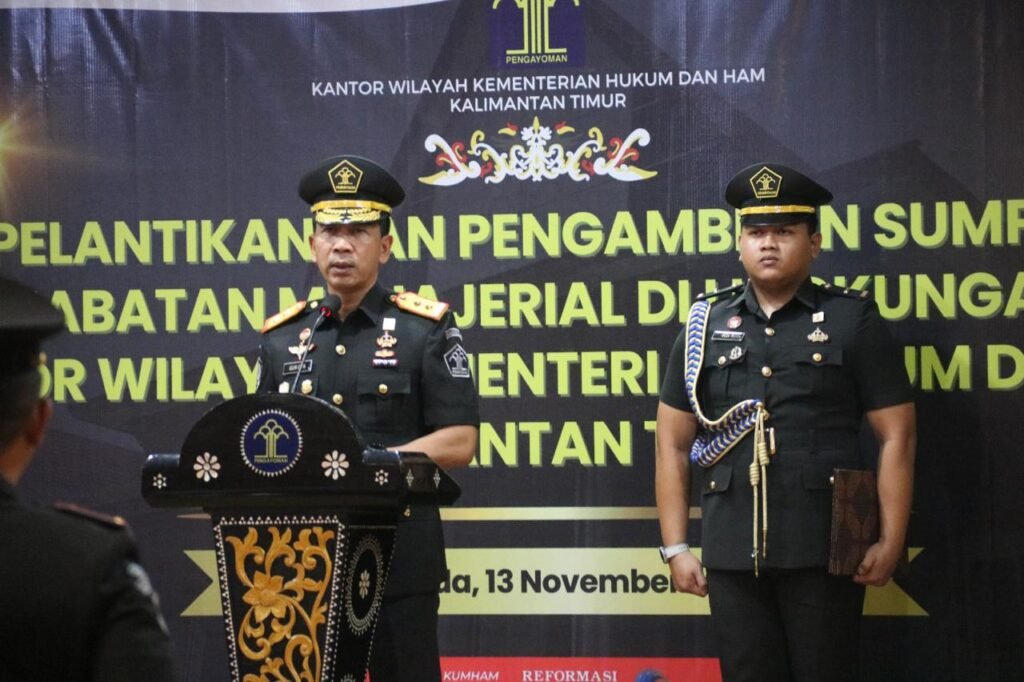 Kemenkumham Kaltim Lantik 16 Pejabat Perkuat Struktur Organisasi dan Tingkatkan Pelayanan