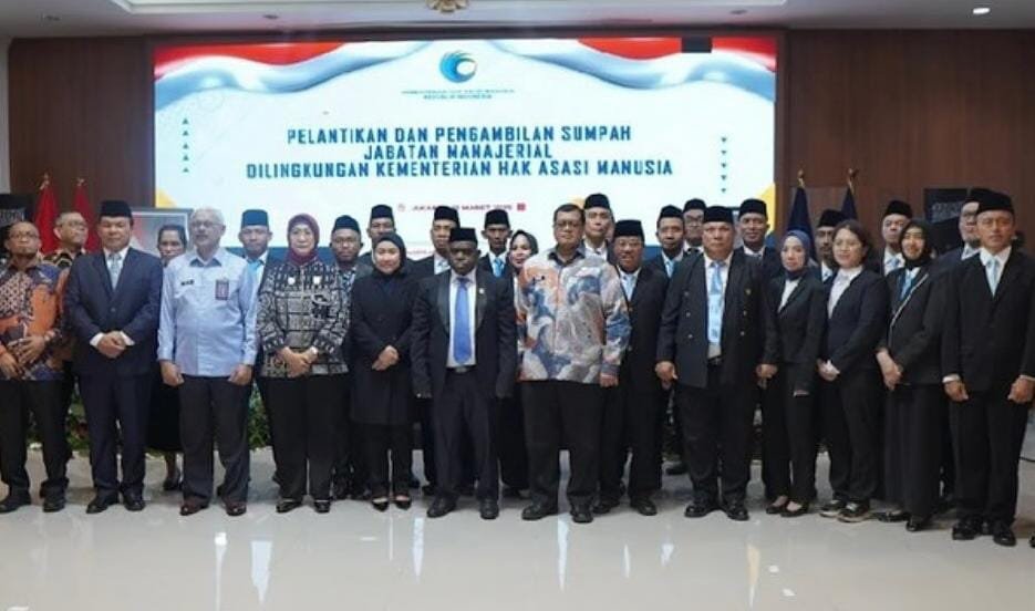 Menteri HAM Lantik 80 Pejabat, Umi Laili Jabat Kakanwil Kaltim