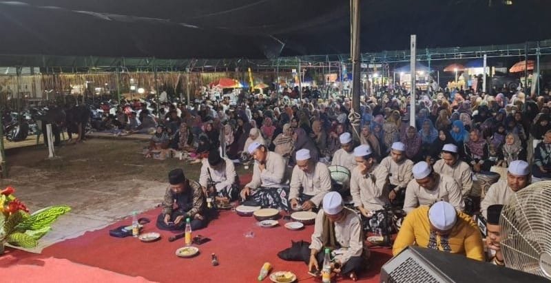 Lewat Sholawat Akbar, Desa Kota Bangun III Teguhkan Identitas Spiritual dan Kebersamaan Warga