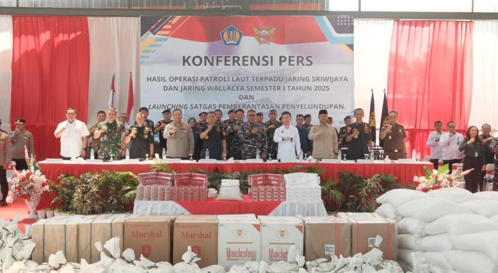 Operasi Laut Terpadu Bea Cukai Gagalkan Penyelundupan Barang Ilegal Senilai Rp4,3 Triliun