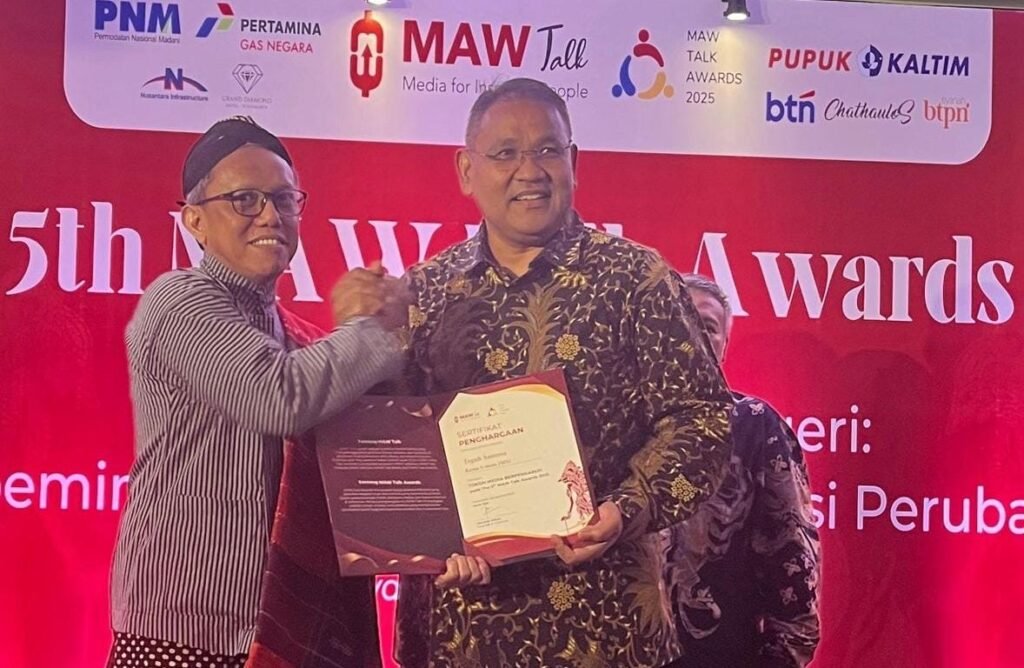 Teguh Santosa Dinobatkan Sebagai Tokoh Media Berpengaruh 2025 Versi MAW Talk