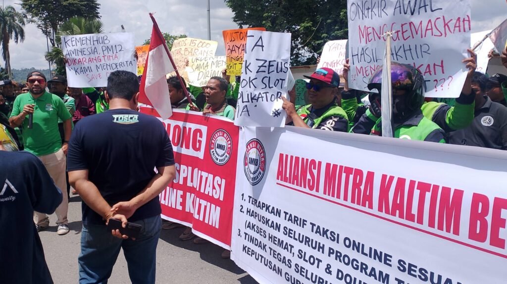 Blokir Jalan hingga Perdebatan 7 Jam, Driver Ojol dan Pemprov Kaltim Capai Kesepakatan