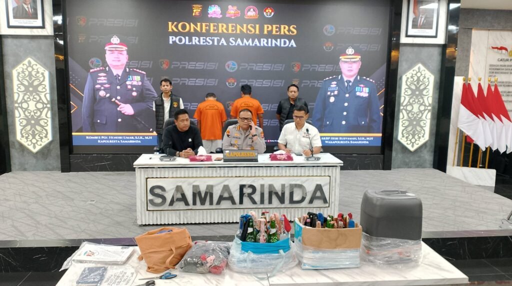 Polisi Tangkap Dua Aktor Intelektual Perakit Bom Molotov di Samarinda, Satu Diduga Aktivis Samarinda