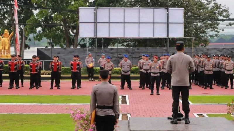 AKBP Khairul Pimpin Apel Perdana Sebagai Kapolres Kukar, Instruksikan Deteksi Dini dan Pelayanan Humanis